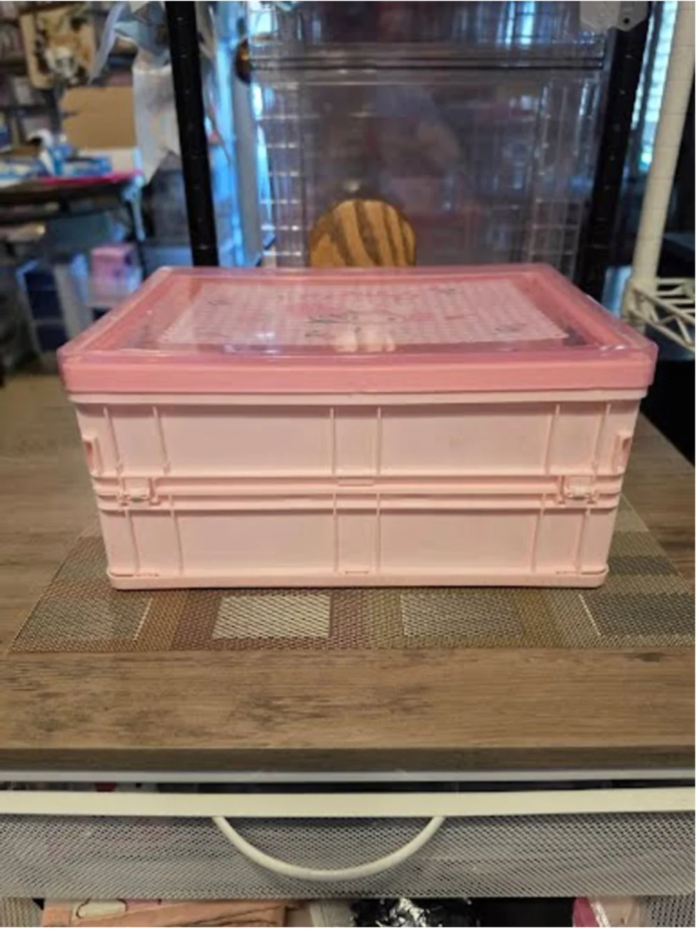 #MEL-2244 My Melody Acrylic Pop Up Box with Plastic Lid